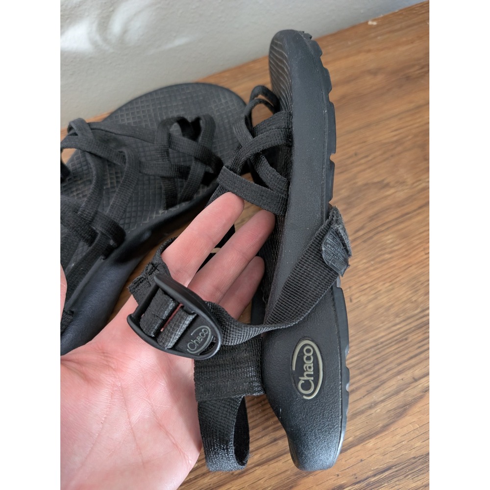 Chaco ZX2 Classic Womens 8 Black Strappy Athletic Outdoor Hiking Sandals Toe - Picture 2 of 11